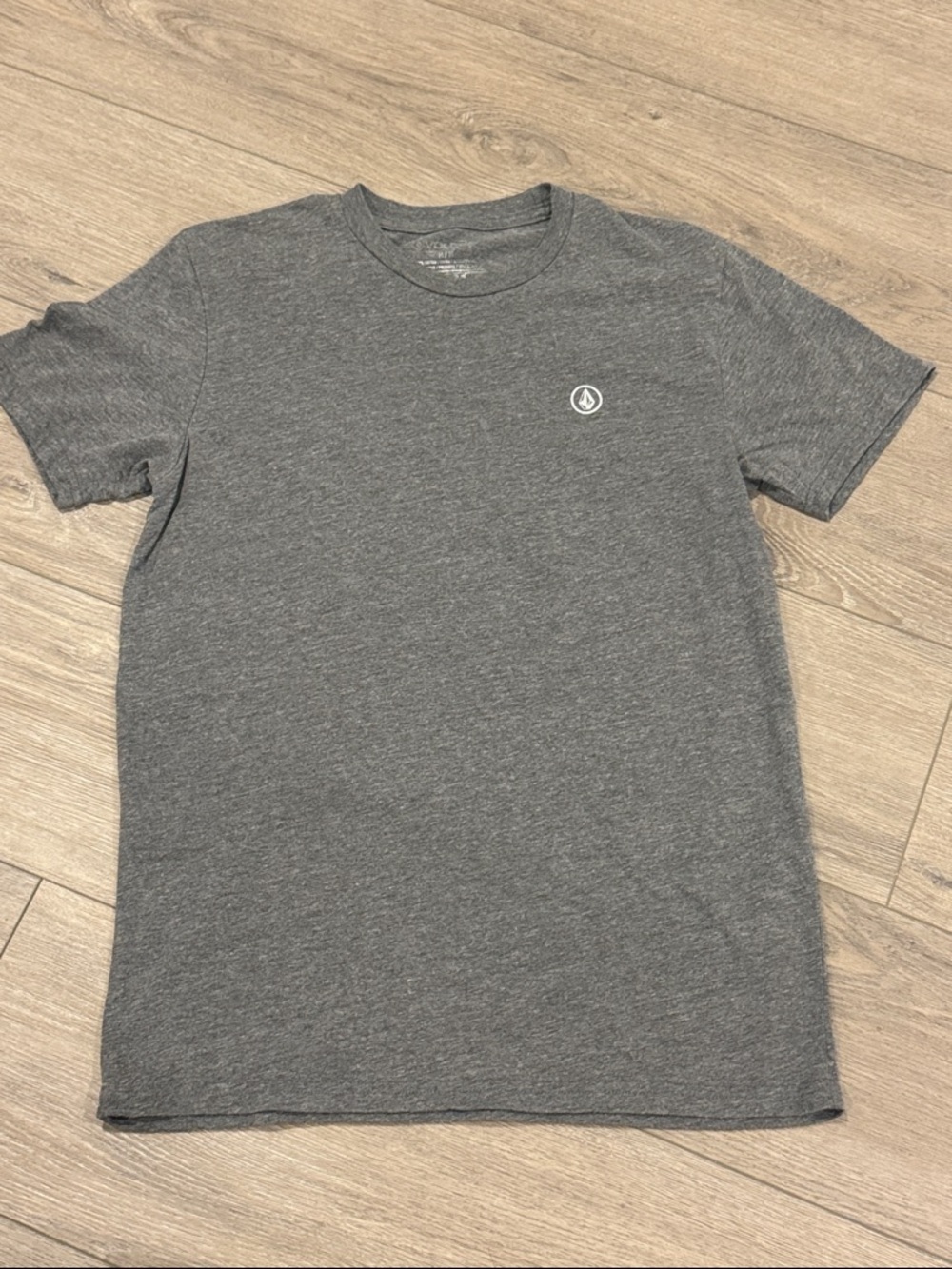 Volcom Gray Short Sleeve Logo Crew Tee